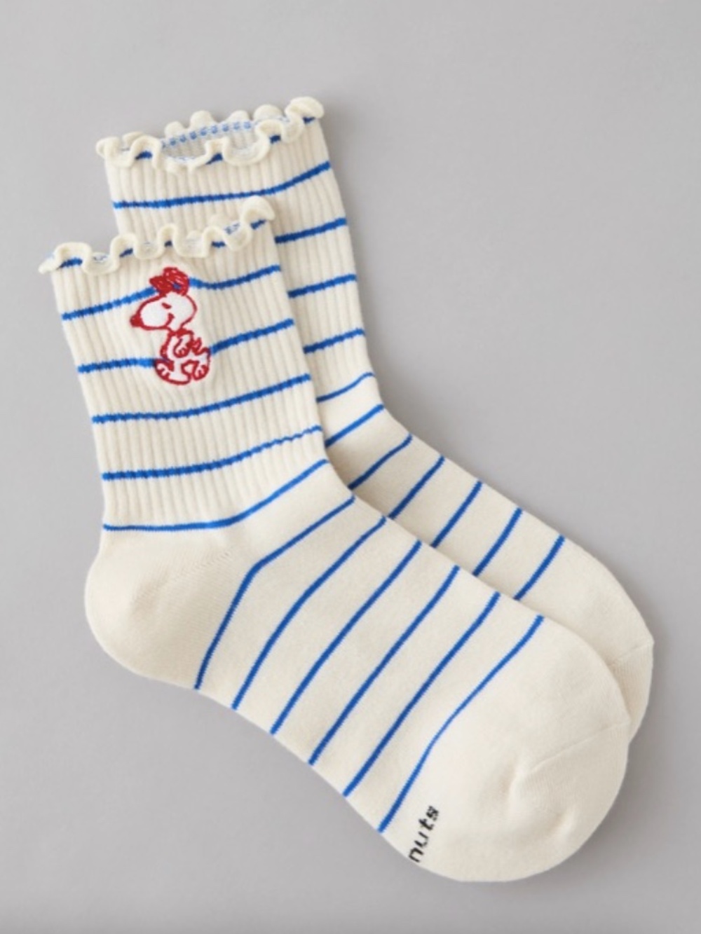 New American Eagle x Peanuts Snoopy Cropped Crew Socks